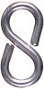 Closed S Hook, Steel, 1-1/4 In., #811, 5-Pk.