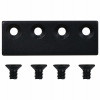 Sliding Door Connecting Adaptor, Matte Black