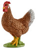 Brown Hen Toy Animal Figure, Ages 3 & Up (5 pieces)