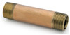Pipe Fitting, Nipple, Lead Free Red Brass, 1/8 x 6 In.