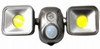 COB Motion-Activated Security Floodlight, Battery Operated, Dual Head, 1200 Lumens, Bronze