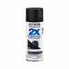Painter's Touch 2X Spray Paint, Flat Black, 12-oz.