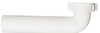 Direct Connect Waste Arm Drain Pipe, White Plastic, 1-1/2 x 7-In.