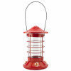 Hummingbird Feeder, 4 Ports, Glass & Metal, Red (4 pieces)