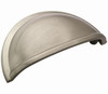 Nickel Cup Cabinet Pull, 3 In., 5-Pk.