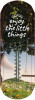 Metal "Enjoy the Little Things" Thermometer, Indoor/Outdoor, 17 In.