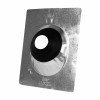 No Caulk Roof Flashing, Galvanized Aluminum Thermoplastic, 3 to 4 In.