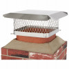 Chimney Cap, Single Flue, Stainless Steel, 13 x 13 In.