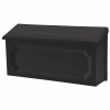 Windsor Wall-Mount Mailbox, Black Poly