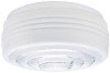 Drum Ceiling Shade, White/Clear, 8.75-In. (6 pieces)