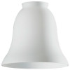 White Opal Glass Ceiling Fan Light Shades, 2-1/4 In. (6 pieces)