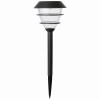 Solar 2-Tier Stake Light, Black Plastic (9 pieces)