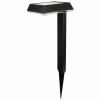 Bright Solar Stake Light, Black Plastic, 100 Lumens