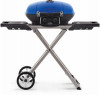 TravelQ™ 285X Portable Propane Gas Grill with Scissor Cart, Blue