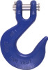 Clevis Slip Hook With Latch, Blue, 3/8 In.