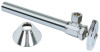 Chrome Angle Sweat Stop Valve, 5/8 x 3/8-In.  With 5" Sweat Extension