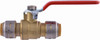 Push-Fit Ball Valve, Lead-Free, 1/2 x 1/2 In.