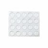 Super Sliders 3/8 In. Clear Round Furniture Wall Bumper (20-Pack)