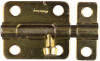 Door Barrel Bolt, Dull Brass, 2-1/2 In.