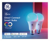 Cync Smart LED Light Bulb, Dimmable, Millions of Colors, A19, 9.5 Watt, 2-Pk.