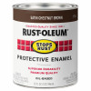 Qt. Chestnut Brown Satin Rust Preventative Brush-On Paint