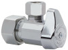 Chrome Angle Stop Valve, 5/8 x 3/8 In.