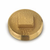 Raised Head Plug, Brass, 1-1/2 In.