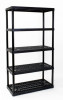 5-Shelf Shelving Unit, Ventilated, 37 x 71 x 18 In.