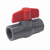 Threaded Ball Valve, Gray PVC, 2 In.