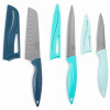 6-Pc. Knife Set, Santoku, Utility and Paring with Sheaths