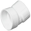 Schedule 40 DWV PVC 22-1/2 Degree Pipe Elbow, 3 In.