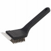 Grill Brush with Scraper, Stainless Steel Bristles, 8 In. Handle