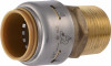 Push-Fit Straight Pipe Connector, Lead Free, 3/4 x 3/4 In. MIP