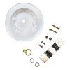 Traditional Canopy Kit, 7/16-In. Center Hole, White, 5-In.