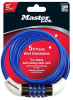 Bike Cable Lock, Assorted Colors, 5-Ft.