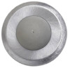 Convex Wall Bumper, Brushed Chrome