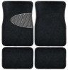 4-Pc. Auto Floor Mat Set, Black Carpet With Heal Pad