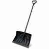 Poly Snow Shovel/Pusher, Black 18 In. Blade