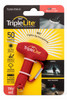 TripleLite 180 LED Flashlight keychain Red