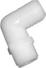 Nylon Hose Barb Elbow, 1/4 x 3/8 In. MPT (10 pieces)
