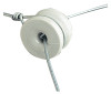 Electric Fence Insulator, Porcelain Doughnut, 1.5-In., 10-Pk.