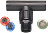 Sprinkler Riser Adapter, Multi-Inlet x 1/2-In. Tubing, Swivel Tee