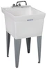 Laundry Tub Kit, White, With Faucet, 20 x 24 In.