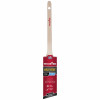 Gold Edge Paint Brush, Thin Angle Sash, White & Gold, 1.5-In.