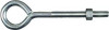 Eye Bolt, Zinc, 3/8 x 6 In.