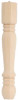 Traditional Pine Table Leg, 28 In.