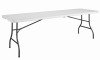 8-Ft. Folding Table, White Resin Top