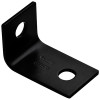 Corner Brace, Black Steel, 2-1/2 In.