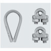 Cable Clamp Kit, Stainless Steel, 3/32 x 1/8 In.