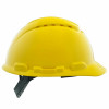 Hard Hat Vented Cap Style, Pin-Lock Adjustment, Yellow